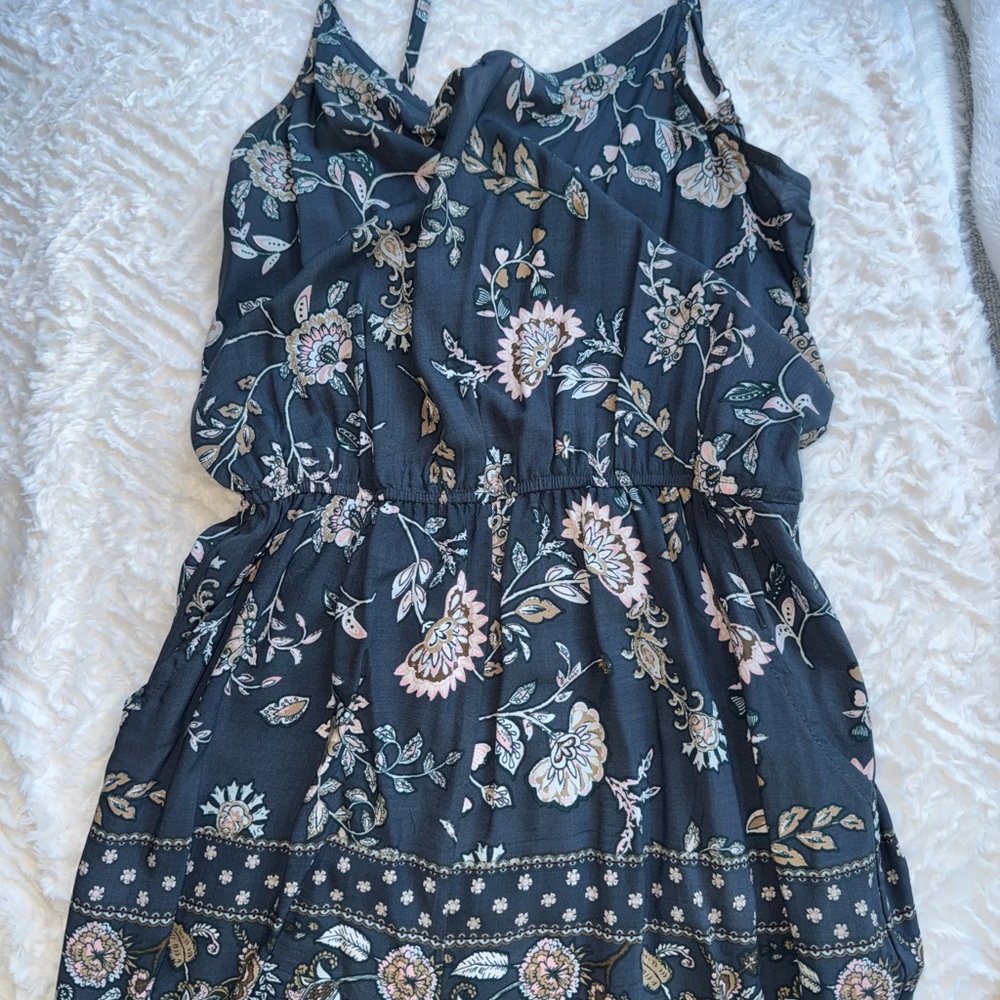 Blue B Collections Floral Sleeveless Romper